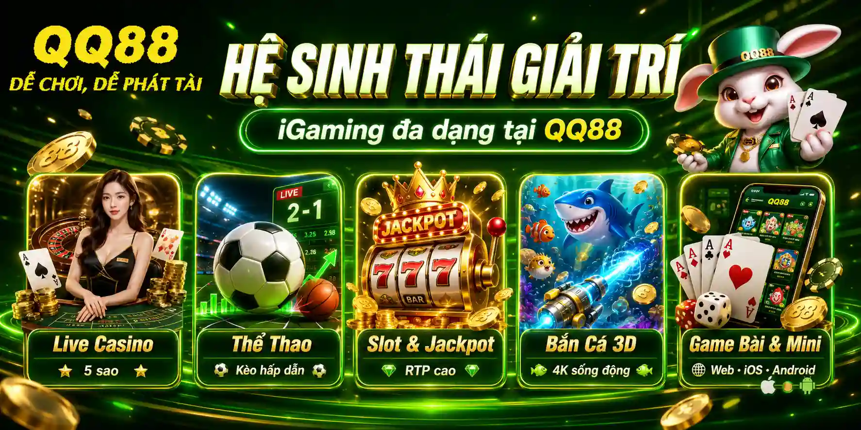 Hệ Sinh Thái Giải Trí iGaming Đa Dạng Tại QQ88